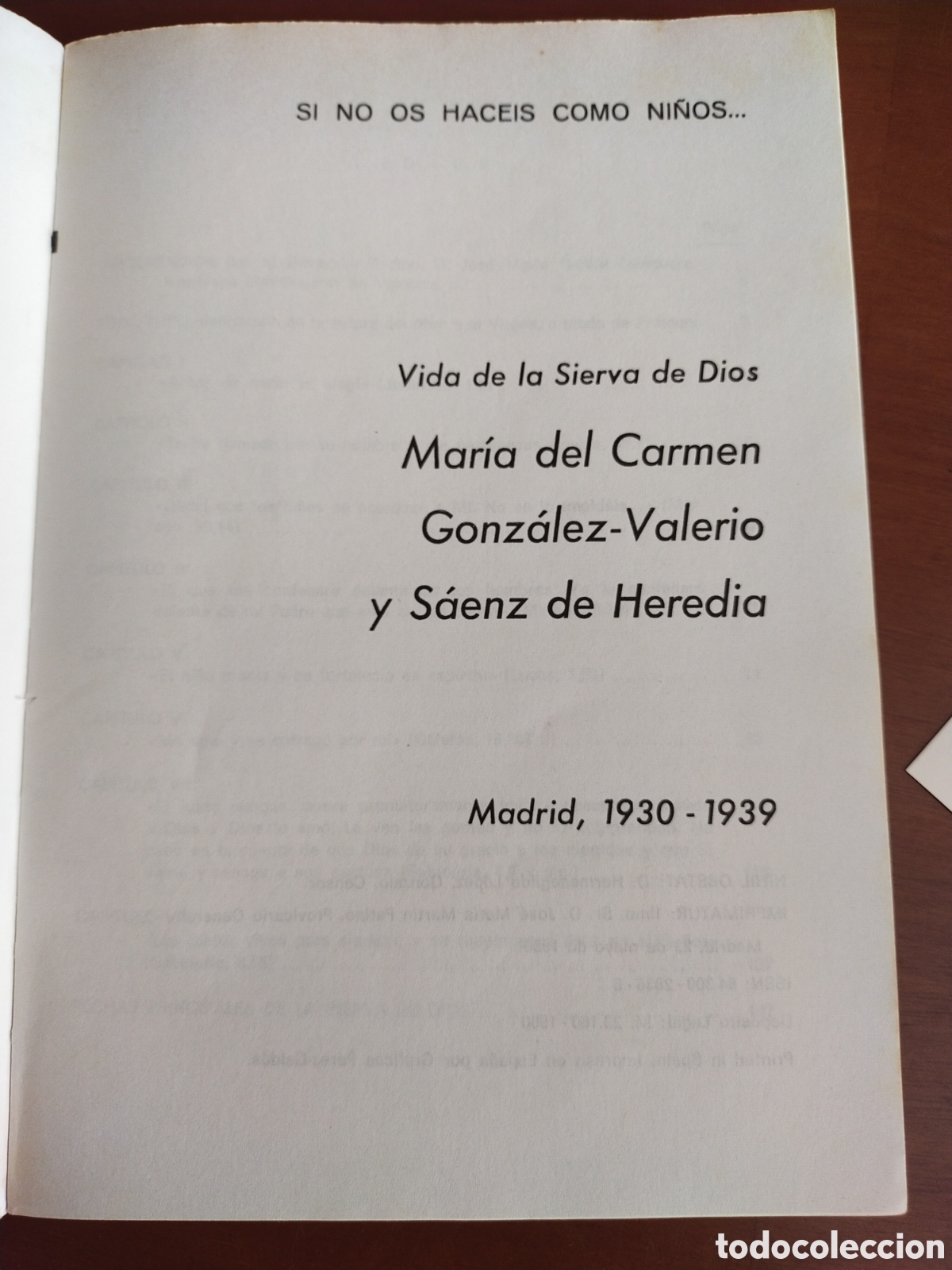 Libros de segunda mano: Vida de Mari Carmen Gonzalez-Valerio - Foto 2