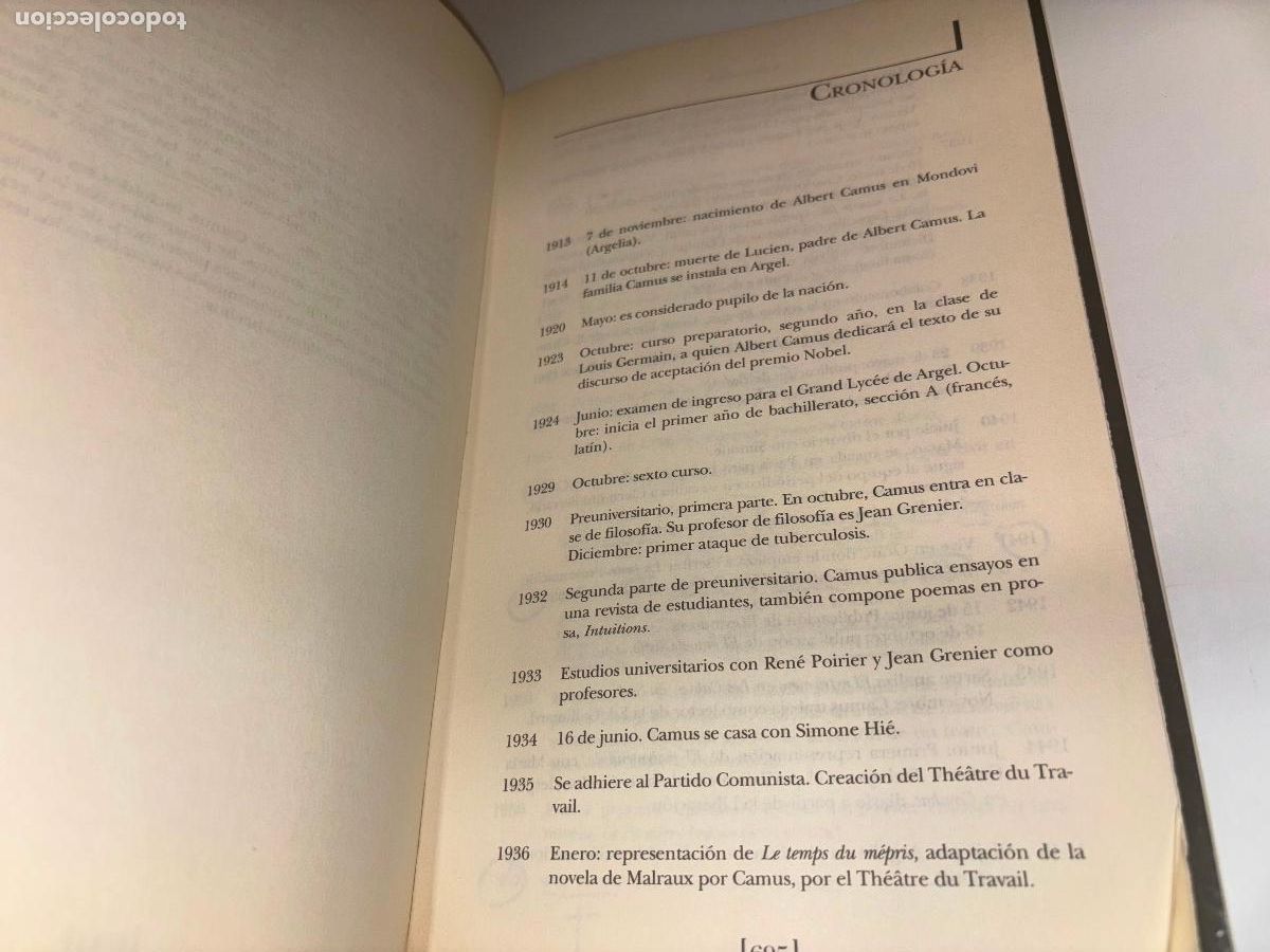 Libros de segunda mano: ALBERT CAMUS HERBERT ED TAURUS - Foto 6