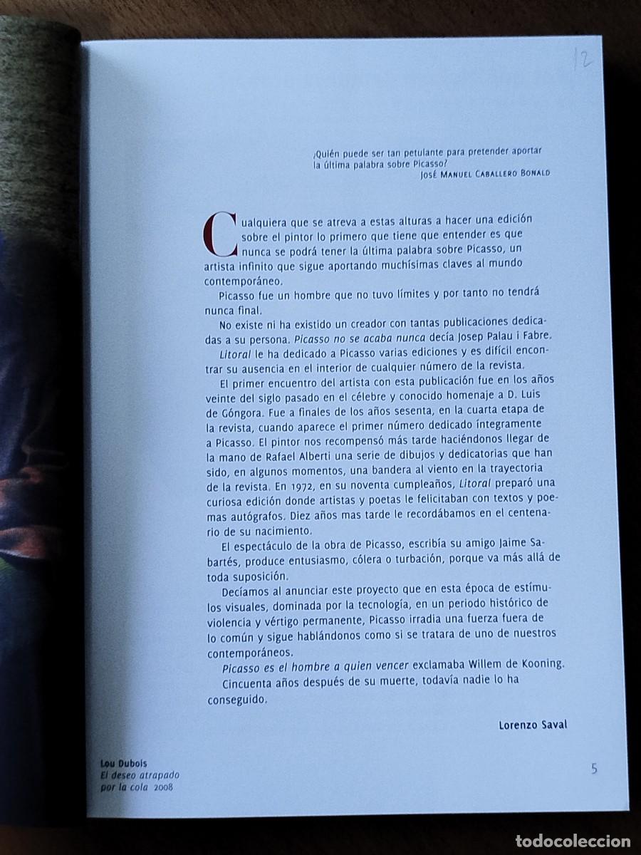 Libros de segunda mano: LITORAL. PICASSO De nunca acabar - Foto 4