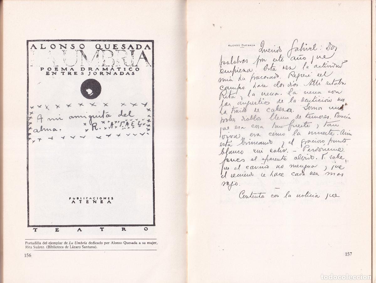 Libros de segunda mano: GABRIEL MIRO - CARTAS A ALONSO QUESADA - CANARIAS - Foto 4
