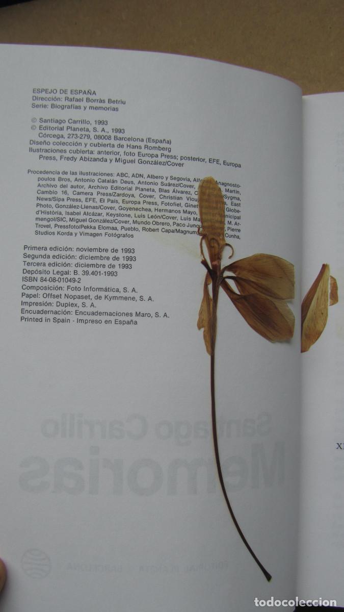 Libros de segunda mano: Memorias Carrillo, Santiago - Foto 4