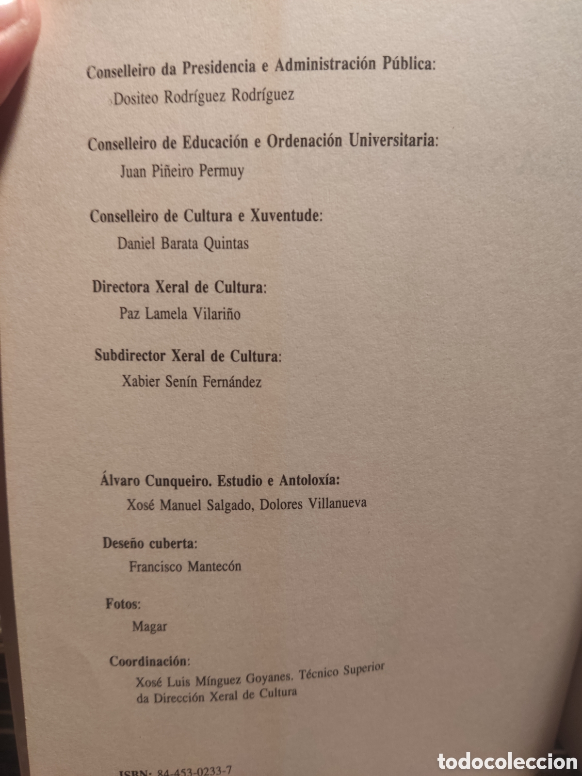 Libros de segunda mano: &Aacute;lvaro Cunqueiro do ano 1991 - Foto 2