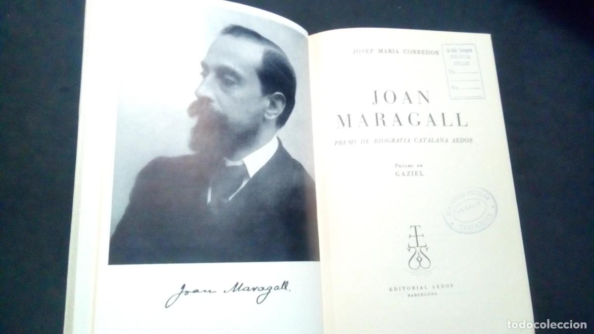 Libros de segunda mano: JOAN MARAGALL-PREMI DE BIOGRAFIA CATALANA AEDOS-JOSEP MARIA CORREDOR-PR&Ograve;LEG DE GAZIEL