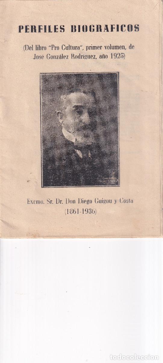 Gebrauchte B&uuml;cher: PERFILES BIOGRAFICOS DON DIEGO GUIGOU Y COSTA - 1861 / 1936 TENERIFE