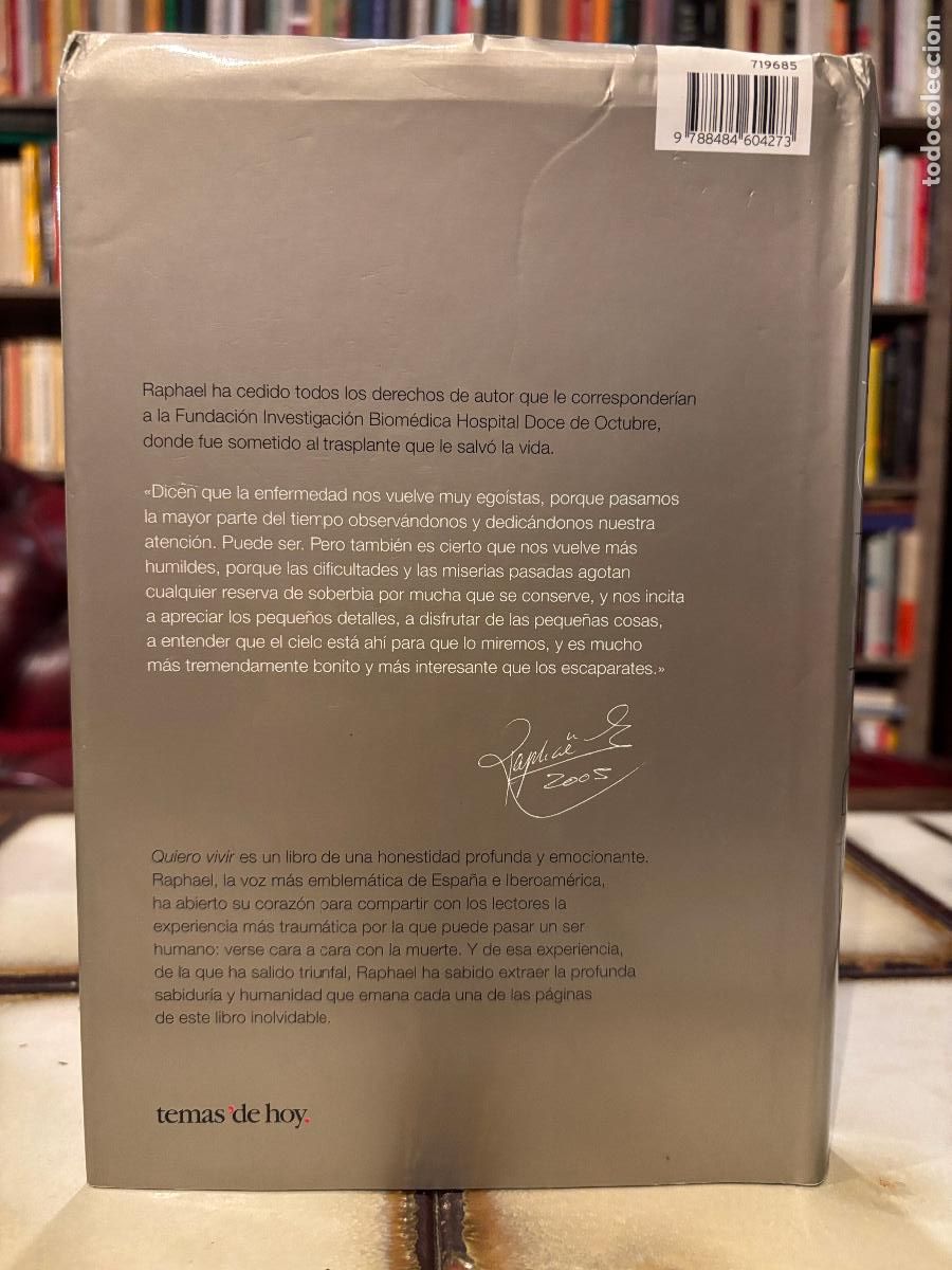 Libros de segunda mano: Quiero vivir. Raphael. PEDIDO M&Iacute;NIMO 5&euro; - Foto 2