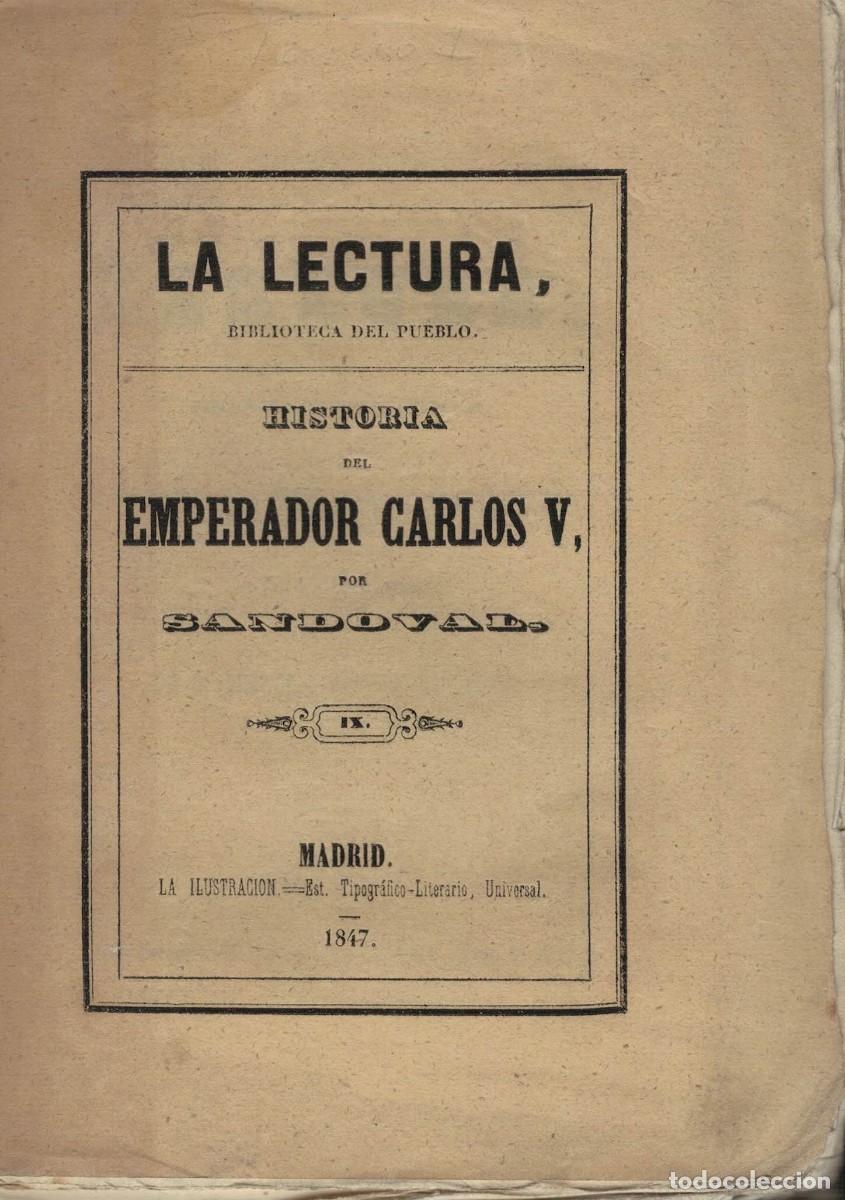 Livres d'occasion: Fray Prudencio de Sandoval, Historia del Emperador Carlos V Tomo I / La Lectura La Ilustraci&oacute;n 1846