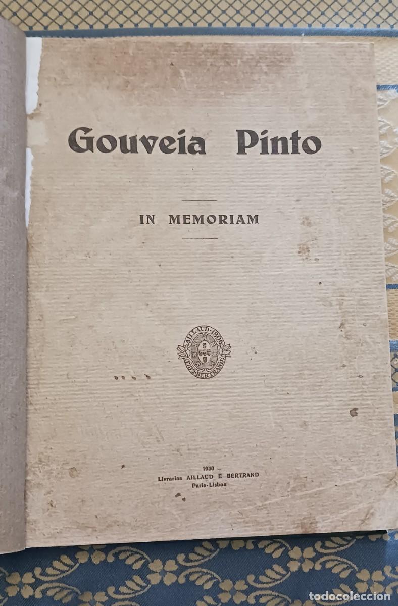 Livres d'occasion: Gouveia Pinto In Memoriam Publicado em 1930. Editado pelas Livrarias Aillaud E Bertrand