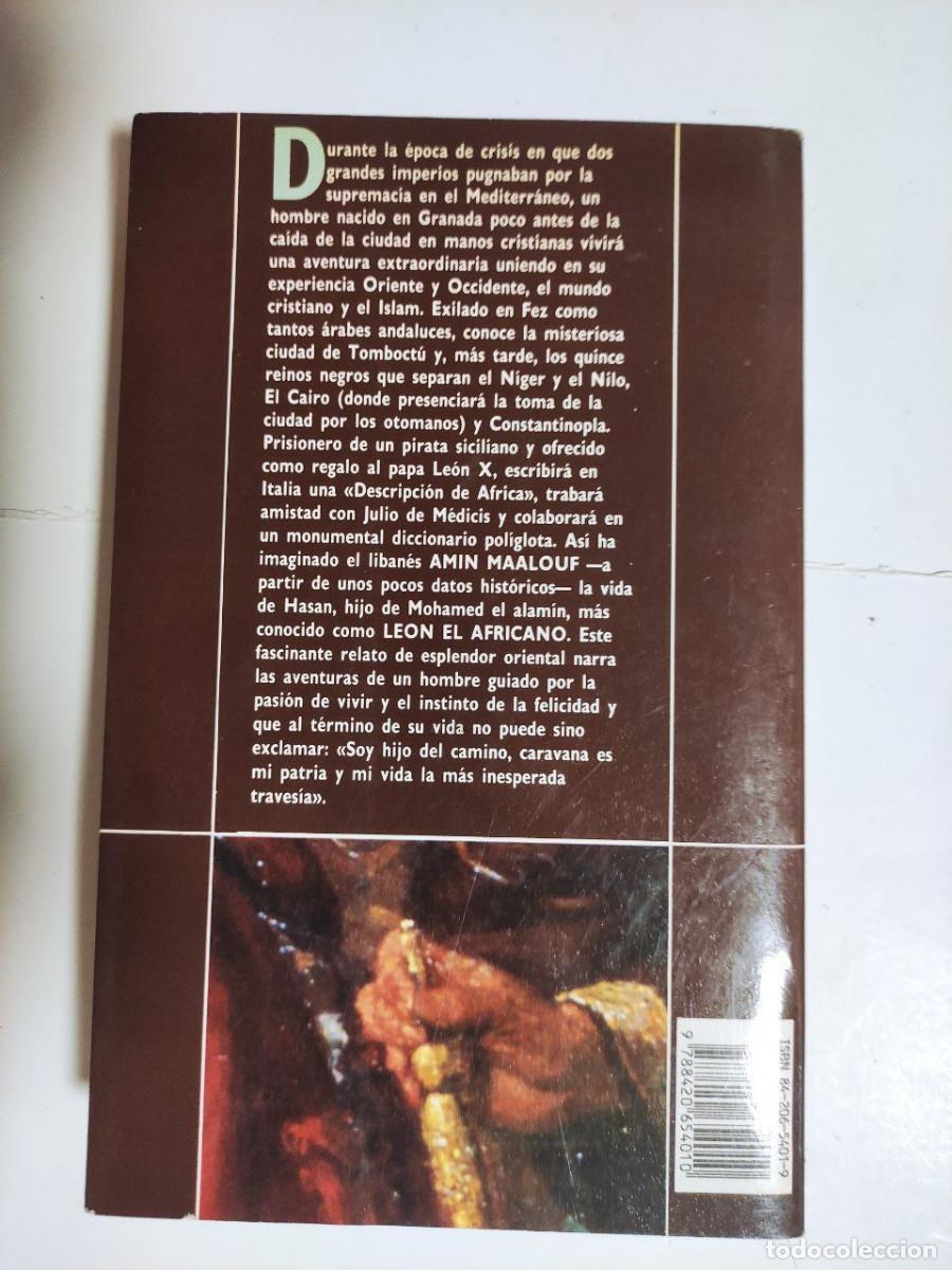 Libros de segunda mano: Le&oacute;n el Africano - Amin Maalouf - Foto 2