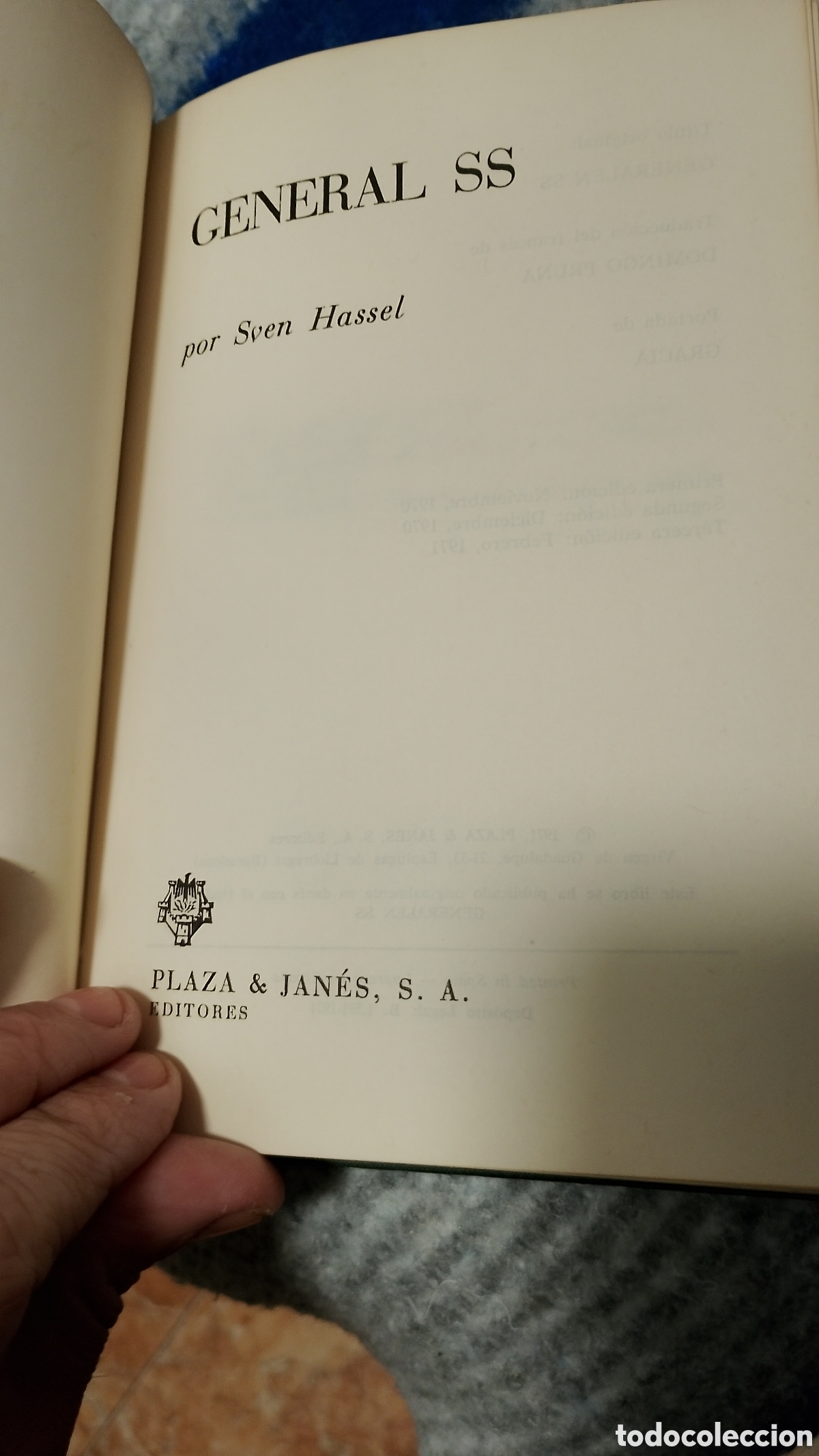 Libros de segunda mano: Libro, general de las SS Sven hassel - Foto 2