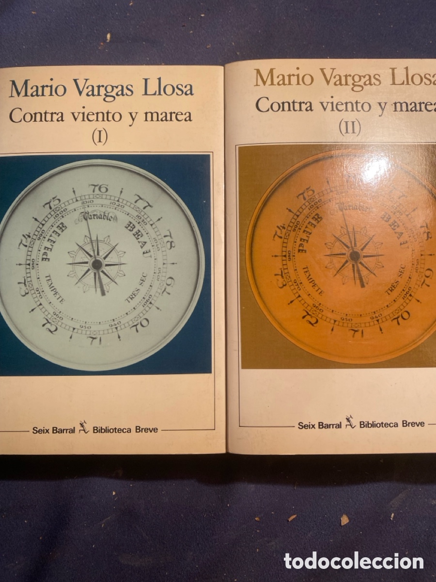 Libros de segunda mano: MARIO VARGAS LLOSA: - CONTRA VIENTO Y MAREA (2 VOLUMENES) - (BARRAL, 1986) (PRIMERA EDICION)