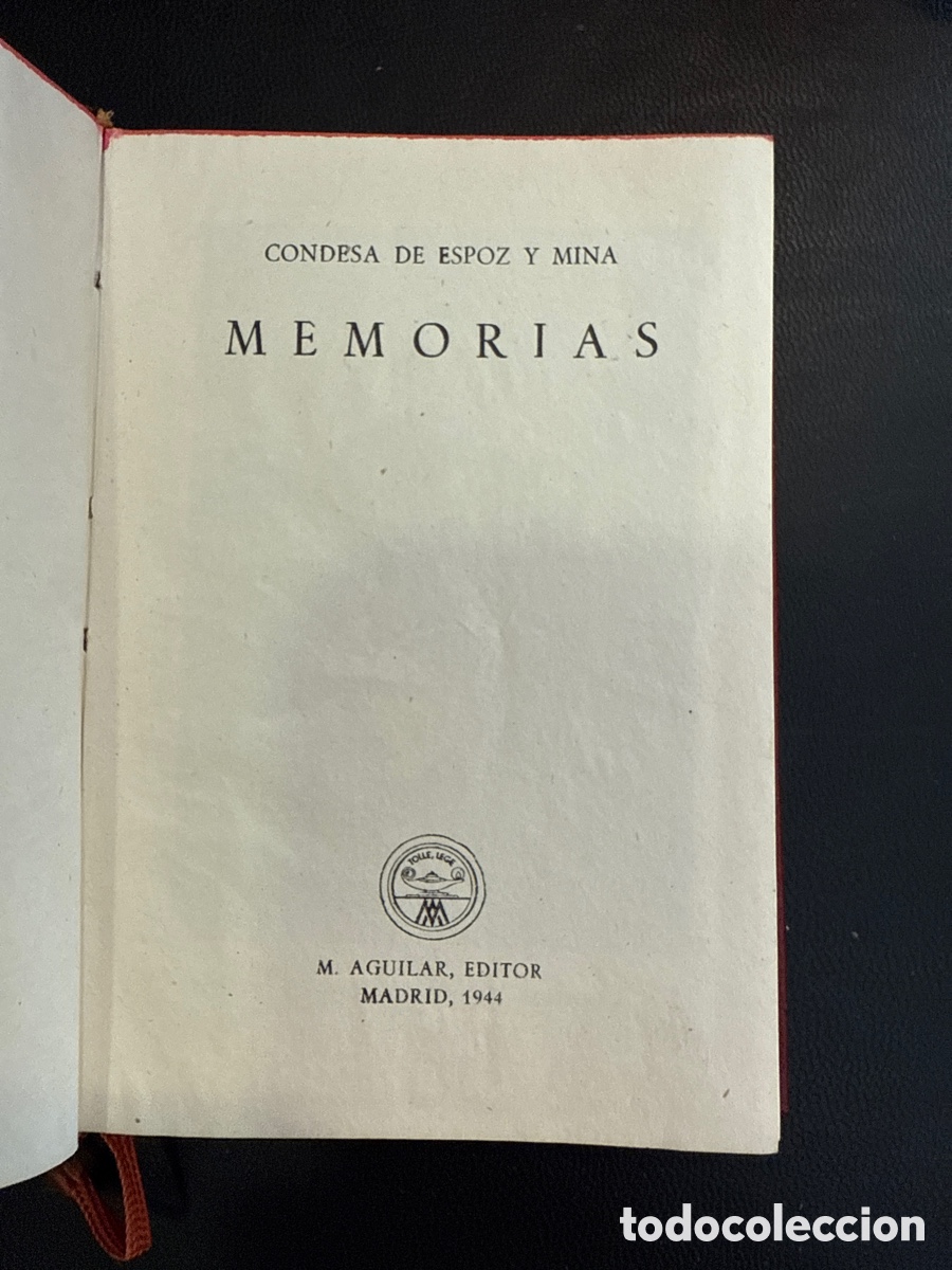 Livres d'occasion: ESPOZ Y MINA, Condesa de. Memorias: (Crisol; 76)