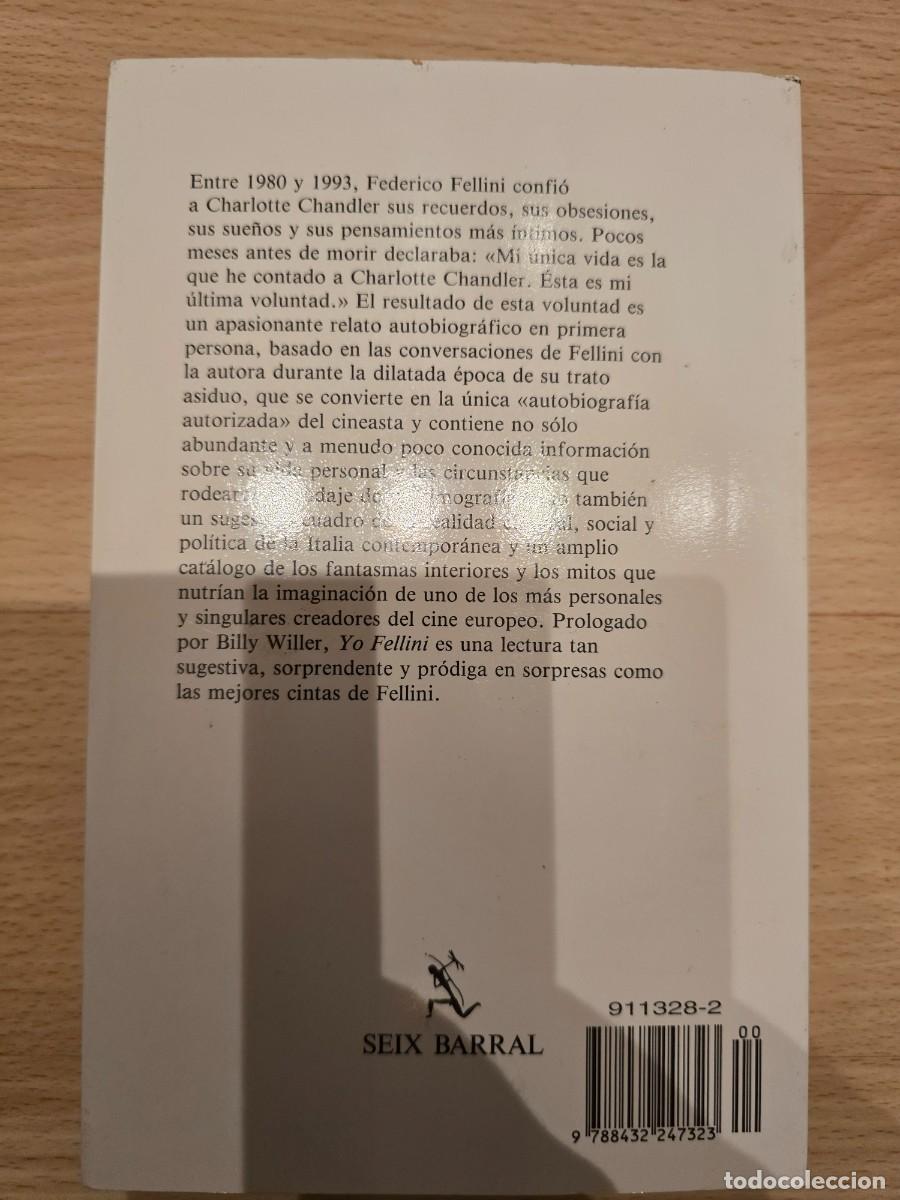 Libros de segunda mano: YO FELLINI, CHARLOTTE CHANDLER - Foto 2