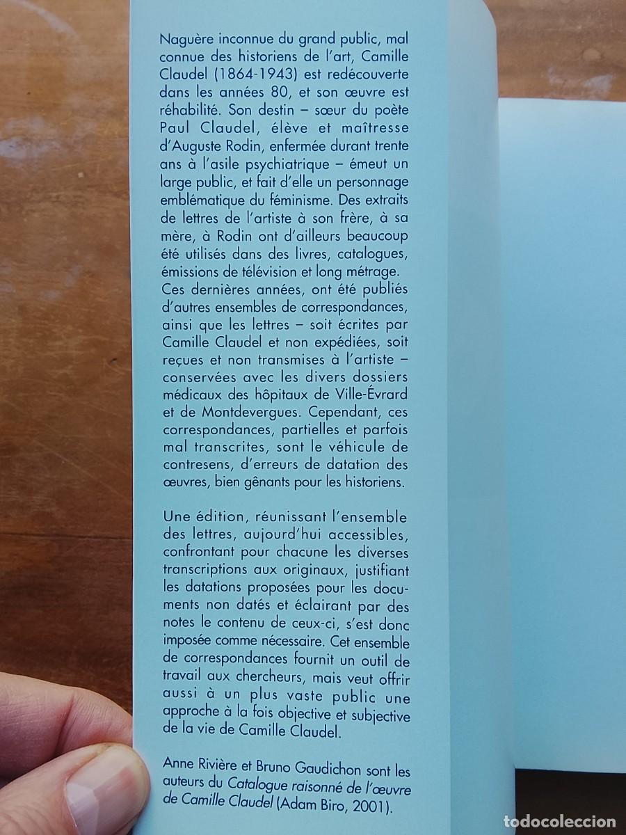 Libros de segunda mano: Camille Claudel correspondance. - Foto 2