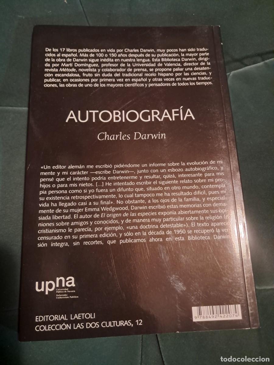 Libros de segunda mano: Autobiograf&iacute;a, Charles Darwin - Foto 2