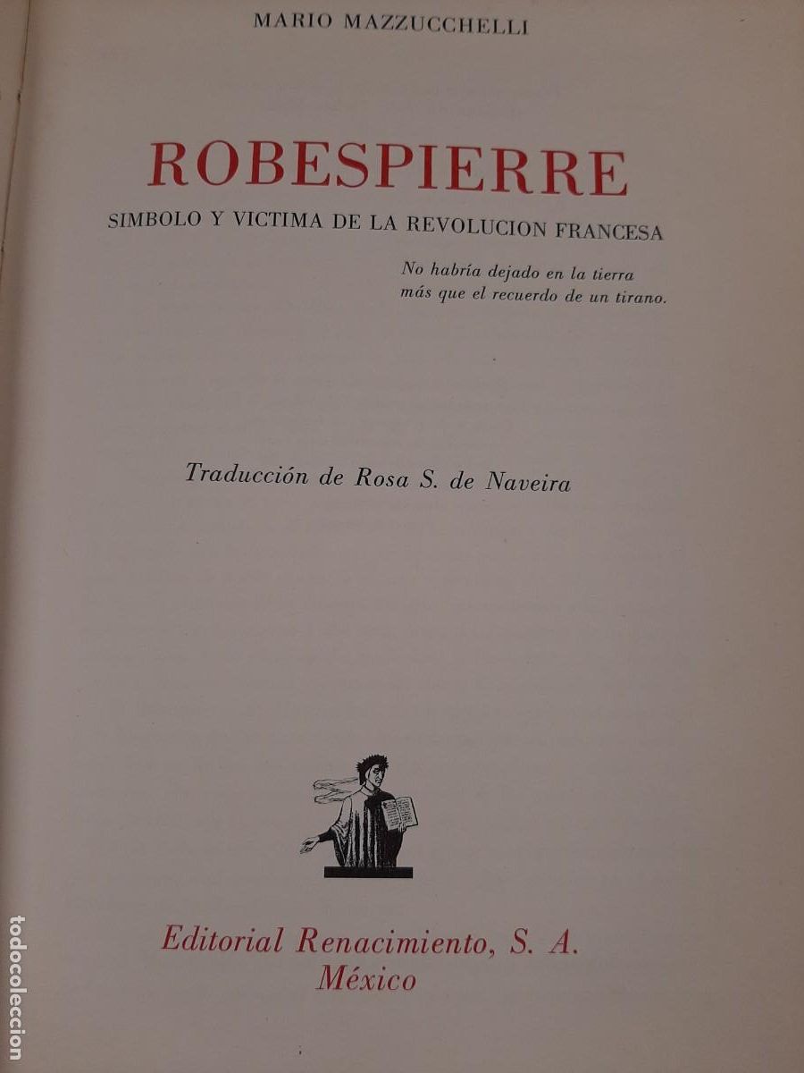 Libros de segunda mano: Robespierre - Mario Mazzucchelli - Renacimiento. 1959 - Foto 4
