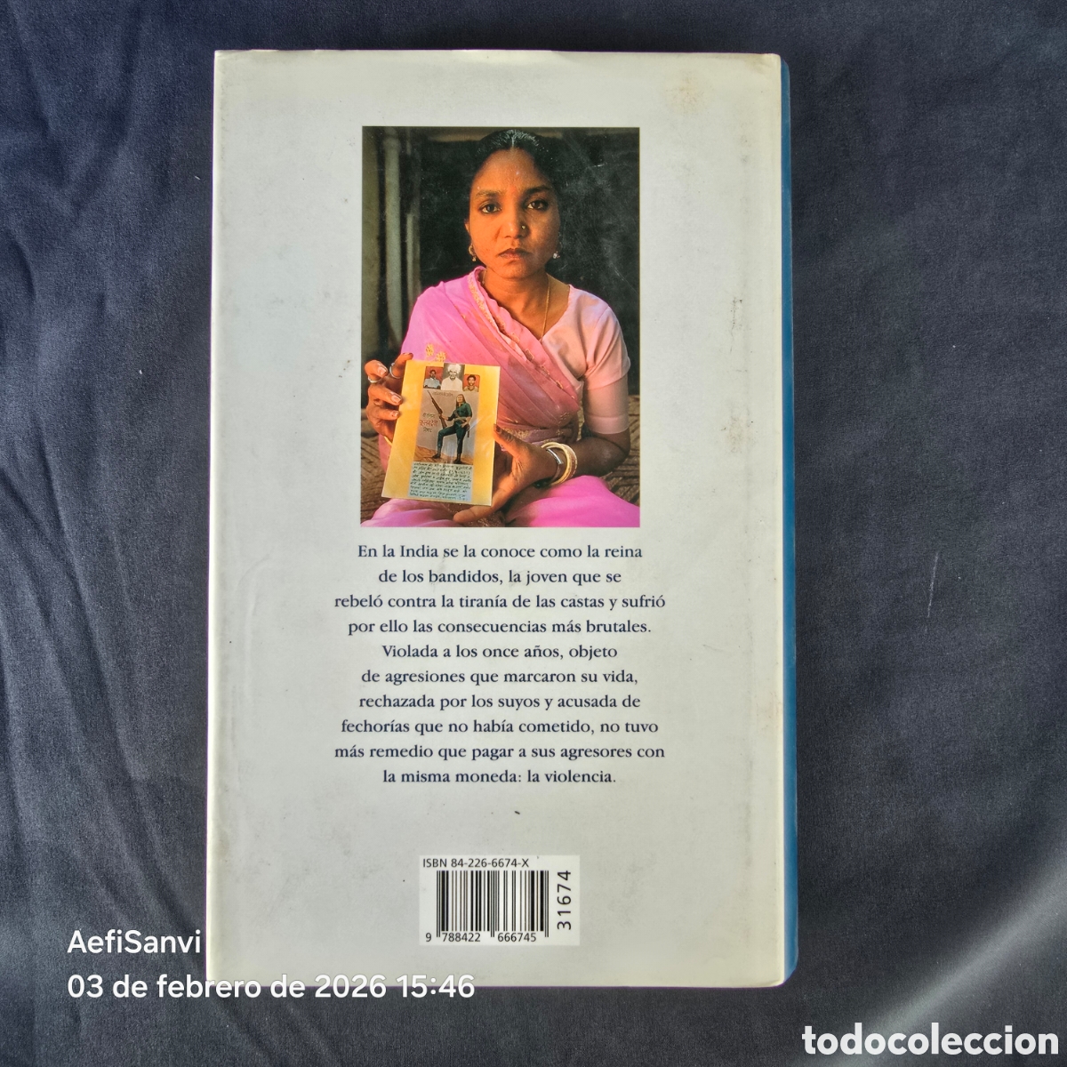 Libros de segunda mano: LA REINA DE LOS BANDIDOS (PHOOLAN DEVI) (C&Iacute;RCULO DE LECTORES) - Foto 2