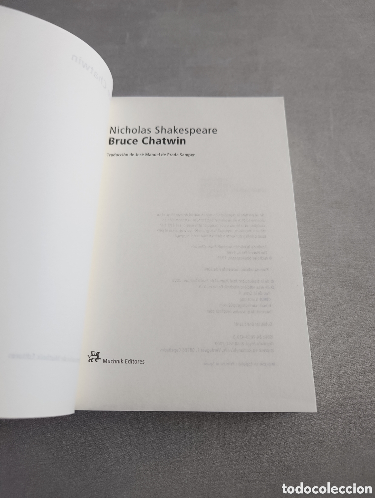 Libros de segunda mano: NICHOLAS SHAKESPEARE - BRUCE CHATWIN. - Foto 5