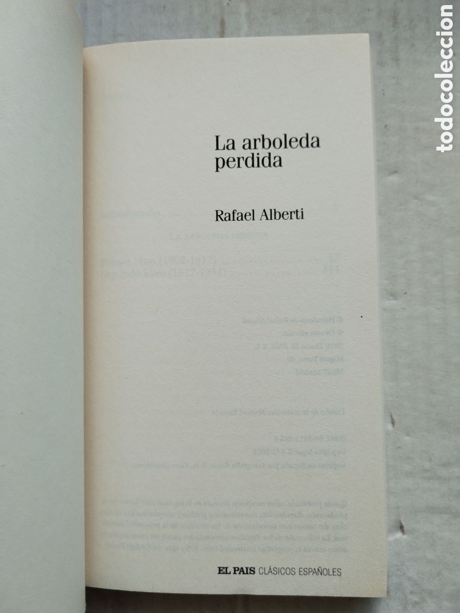 Libros de segunda mano: LA ARBOLEDA PERDIDA/RAFAEL ALBERTI - Foto 2