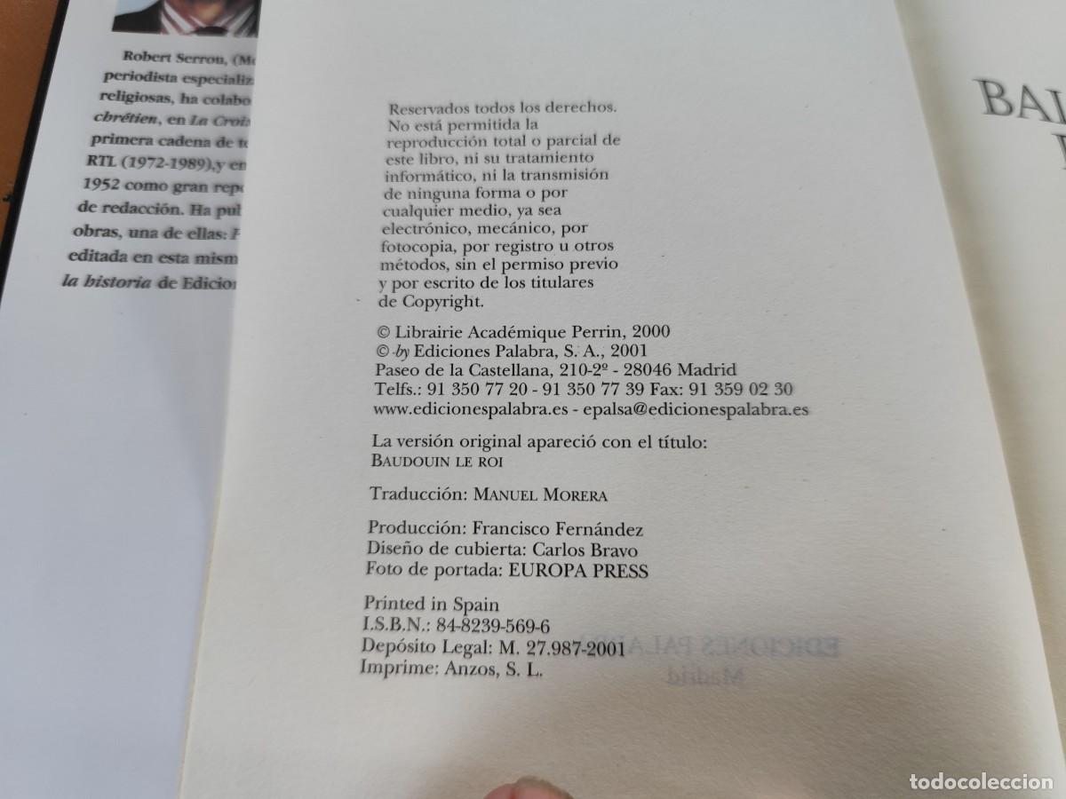 Libros de segunda mano: BALDUINO EL REY / ROBERT SERROU / ZUX 22 / PALABRA - Foto 7
