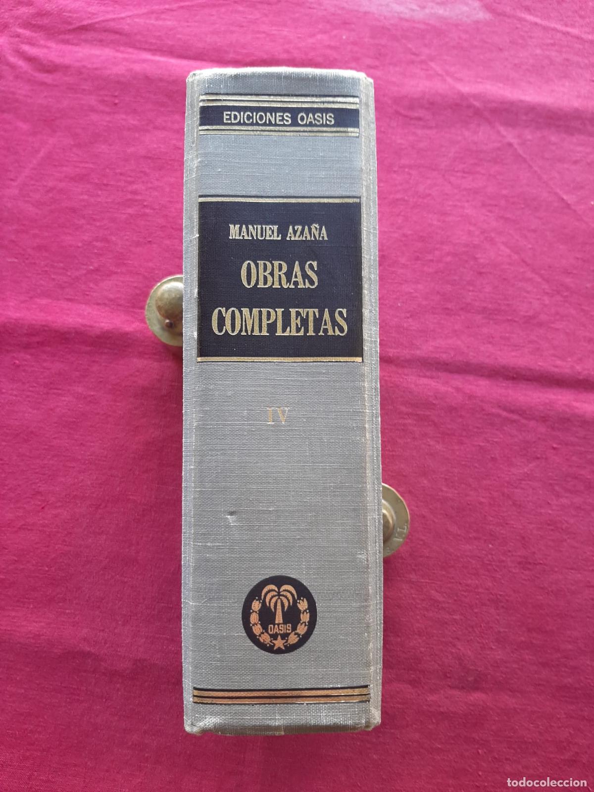 Second hand books: Obras Completas IV Memorias Pol&iacute;ticas y de Guerra - Aza&ntilde;a, Manuel