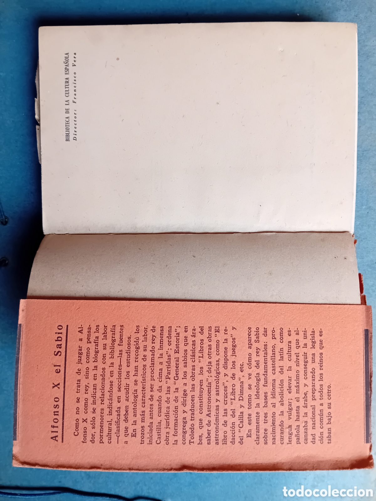 Libros de segunda mano: JOS&Eacute; A. S&Aacute;NCHEZ P&Eacute;REZ. ALFONSO X EL SABIO. - Foto 2