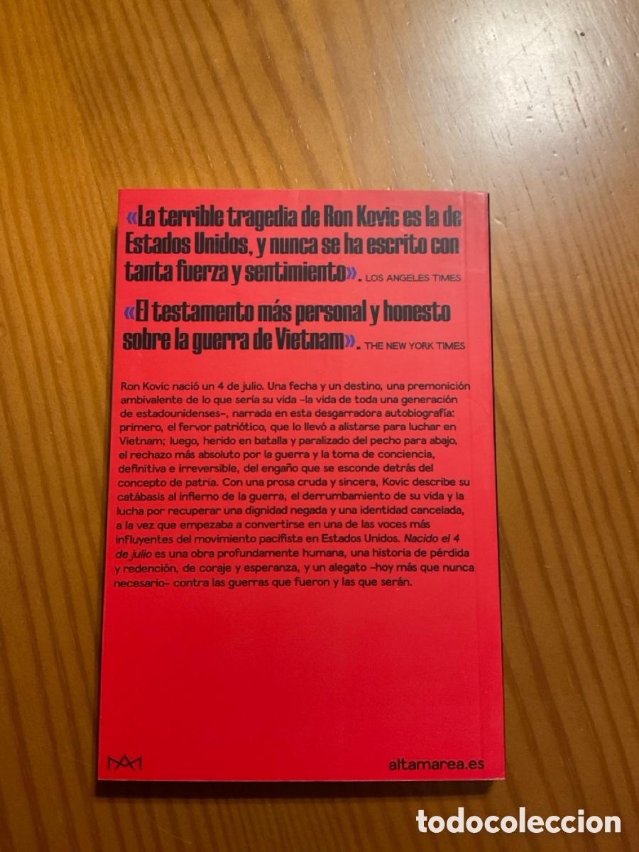 Libros de segunda mano: Nacido el 4 de julio. Ron Kovic. - Foto 2