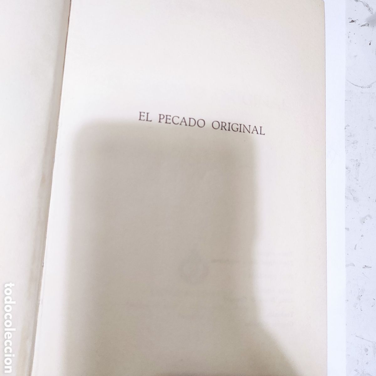 Libros de segunda mano: El Pecado Original &mdash; Anthony Quinn Primera edici&oacute;n espa&ntilde;ola (1973)