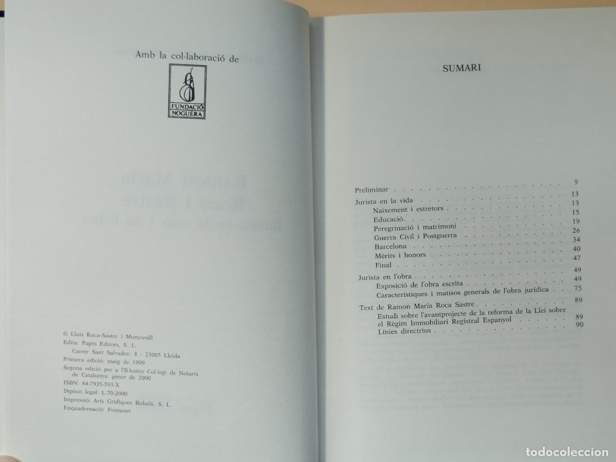 Libros de segunda mano: Ramon Maria Roca i Sastre - Foto 3