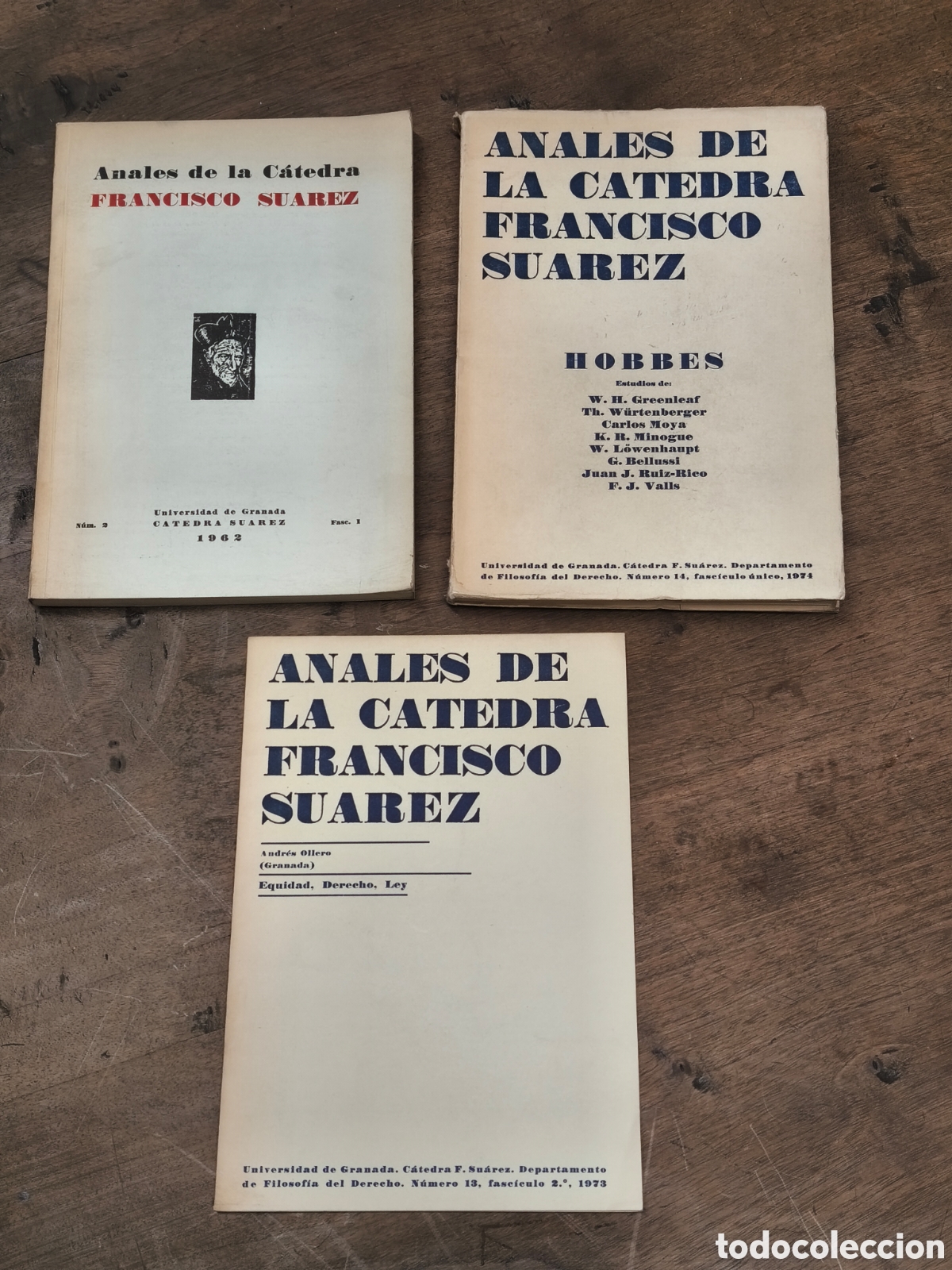 Libros de segunda mano: Lote 3 Revistas - Anales de la C&aacute;tedra Francisco Su&aacute;rez - Univ. Granada (1962-1974)