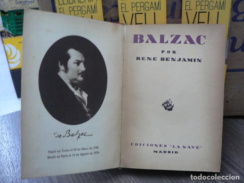 Libros de segunda mano: Balzac - Ren&eacute; Benjamin - Ediciones La Nave - 1942 - Trad. Luis Cernuda - Foto 3