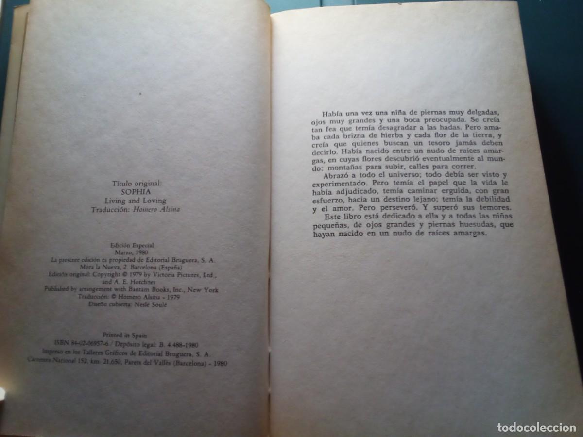 Libros de segunda mano: SOFIA, VIVIR Y AMAR DE A. E. HOTCHNER - Foto 4