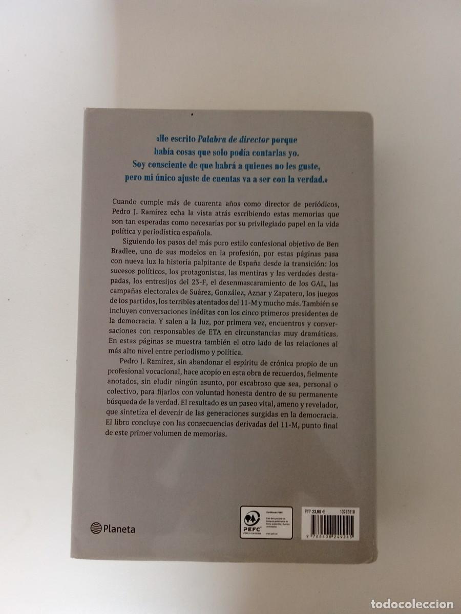 Libros de segunda mano: Pedro J. Ram&iacute;rez. Palabra de director - Foto 3