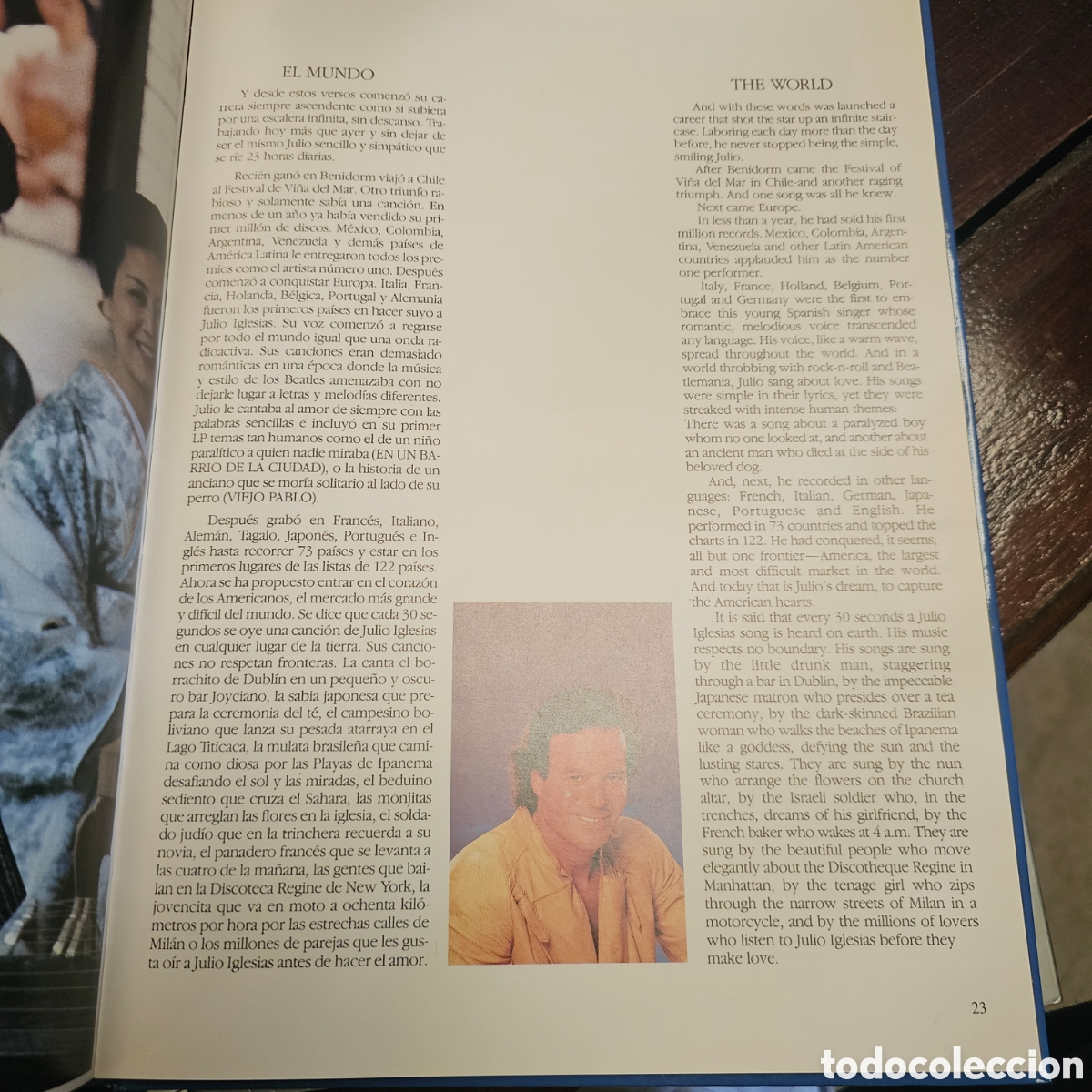 Libros de segunda mano: Programa de gira de conciertos Julio Iglesias 1984 - Foto 8