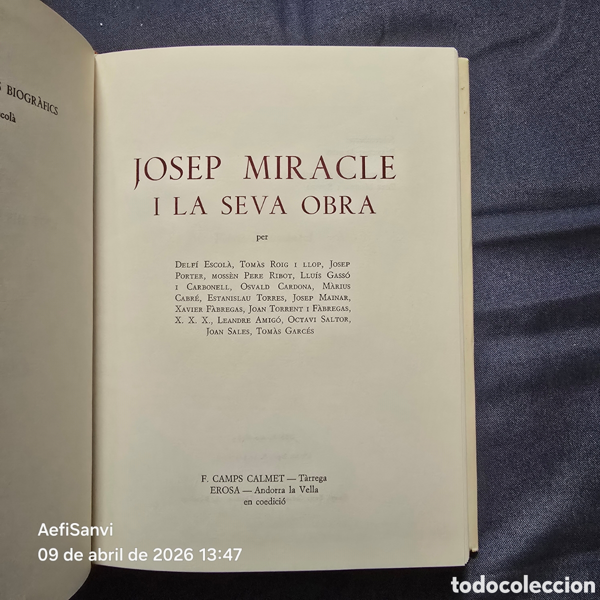 Libros de segunda mano: JOSEP MIRACLE I LA SEVA OBRA - Foto 2
