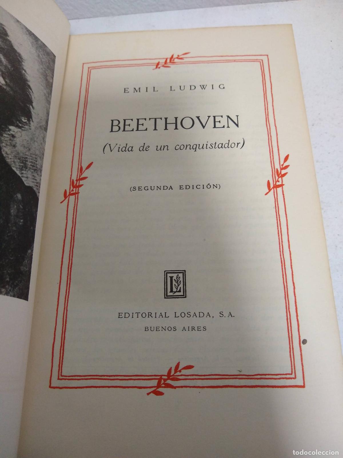 Libros de segunda mano: beethoven - Emil Ludwig - Foto 1