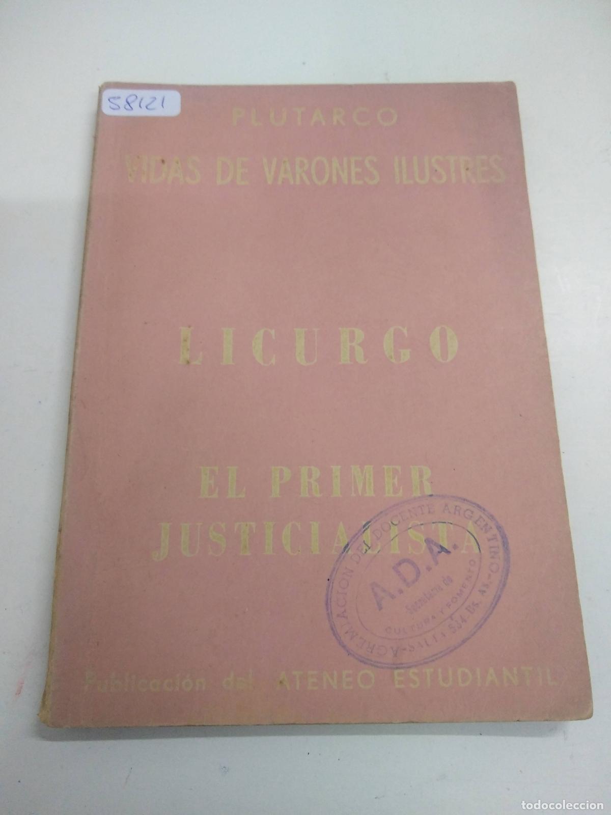 Livros em segunda m&atilde;o: Vidas de varones ilustres. Licurgo - Plutarco