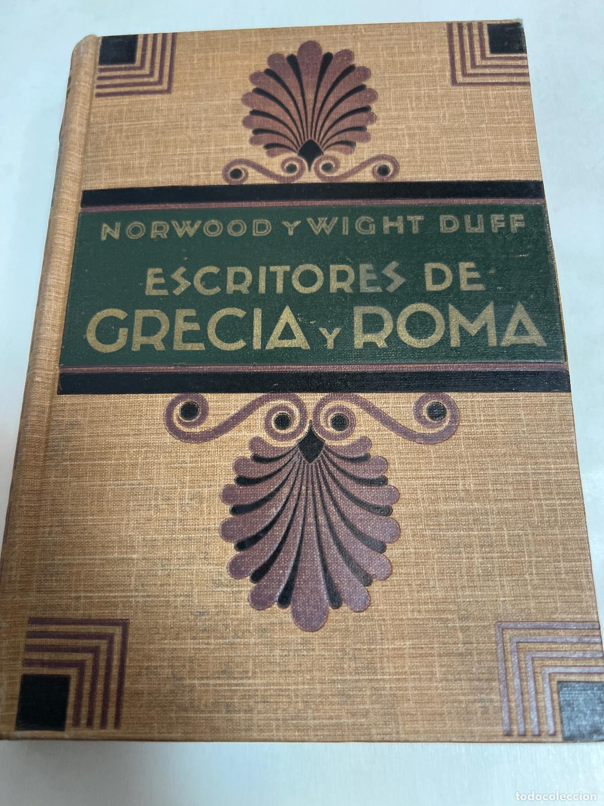 Second hand books: Escritores De Grecia Y Roma - Norwood, Wright Duff