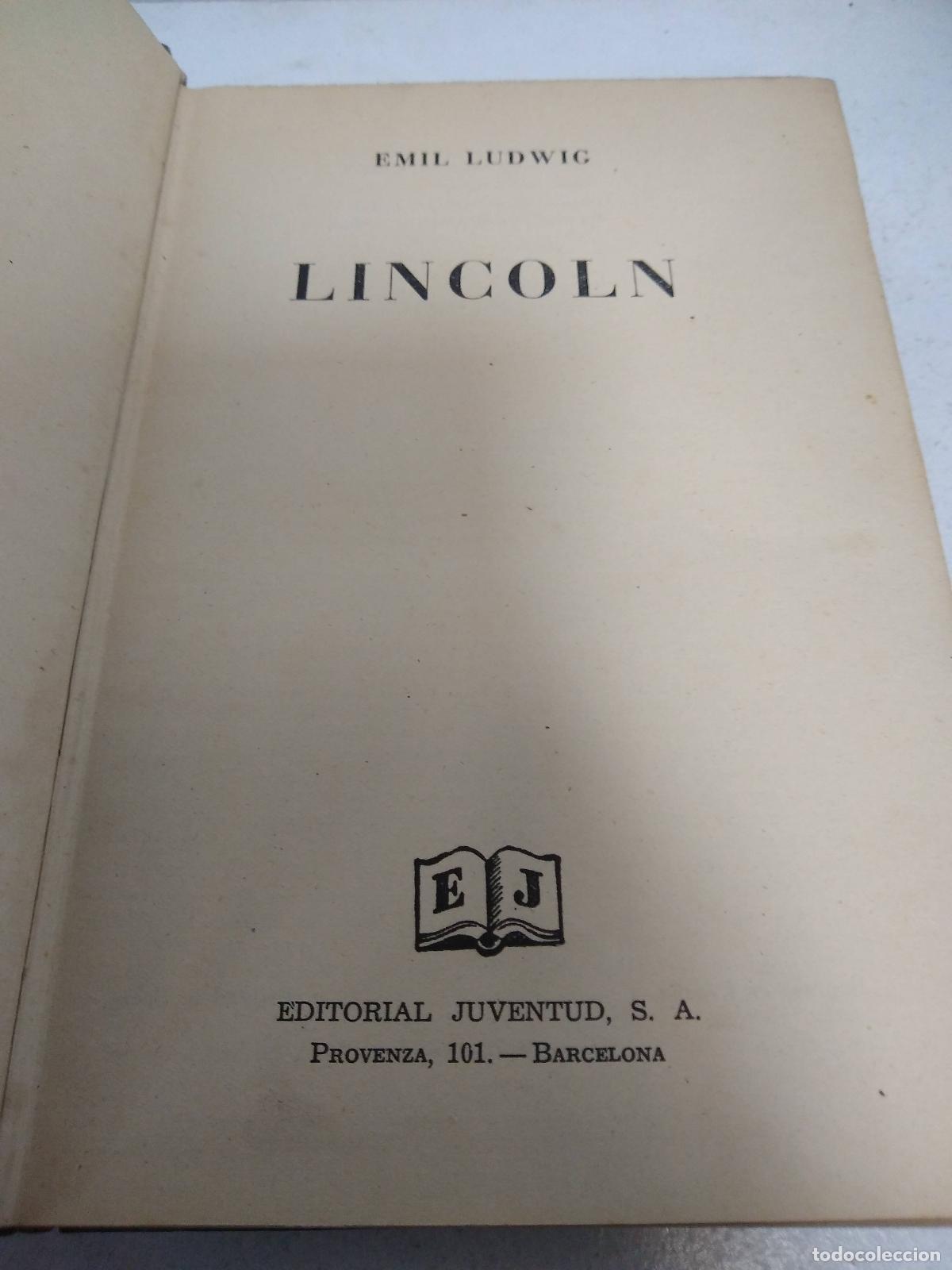Libros de segunda mano: Lincoln - Ludwig, Emil - Foto 1