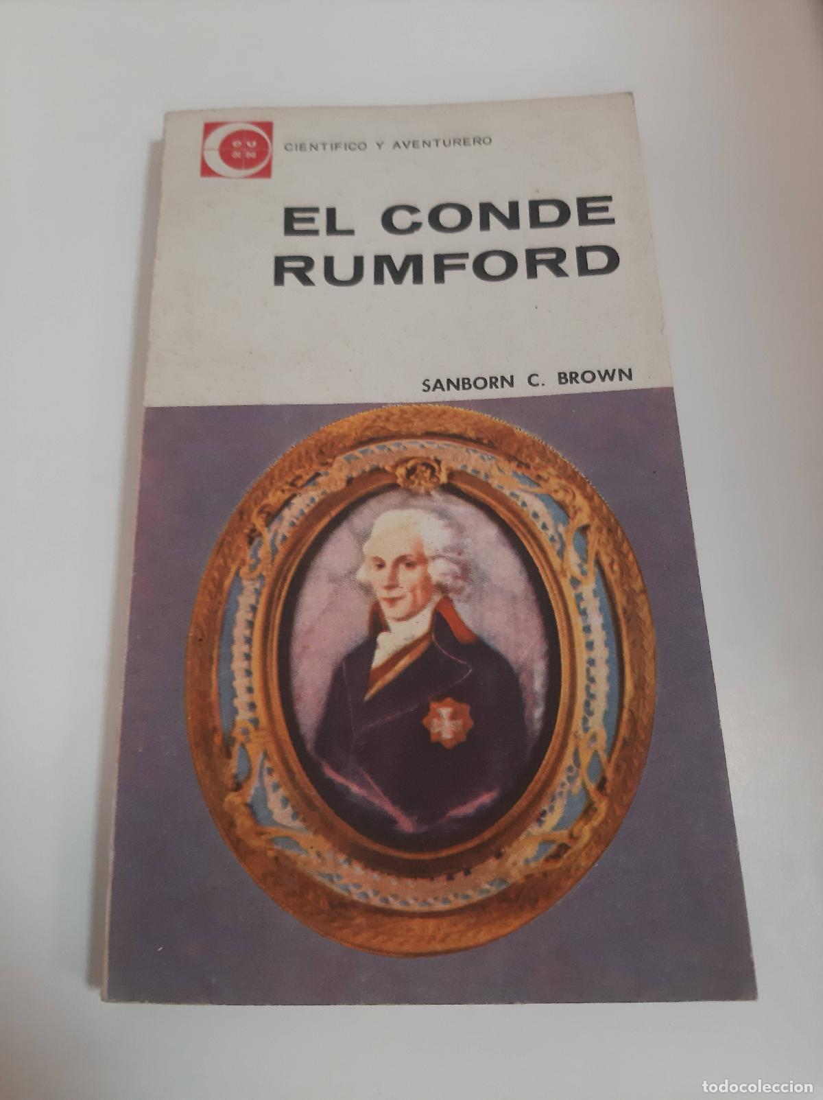 Libros de segunda mano: El Conde Rumford - Sanborn C Brown