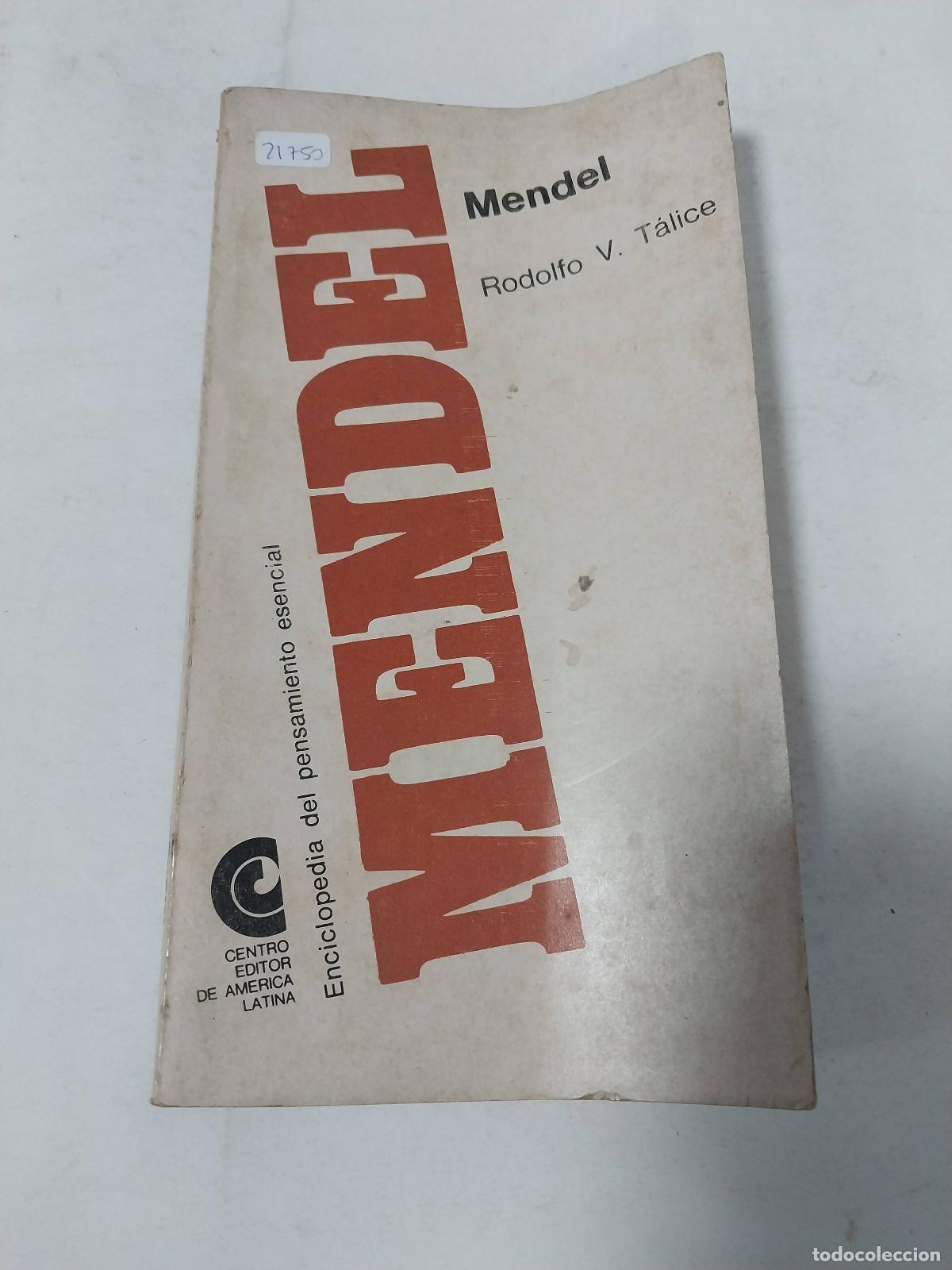 Libros de segunda mano: Mendel - Rodolfo T&aacute;lice