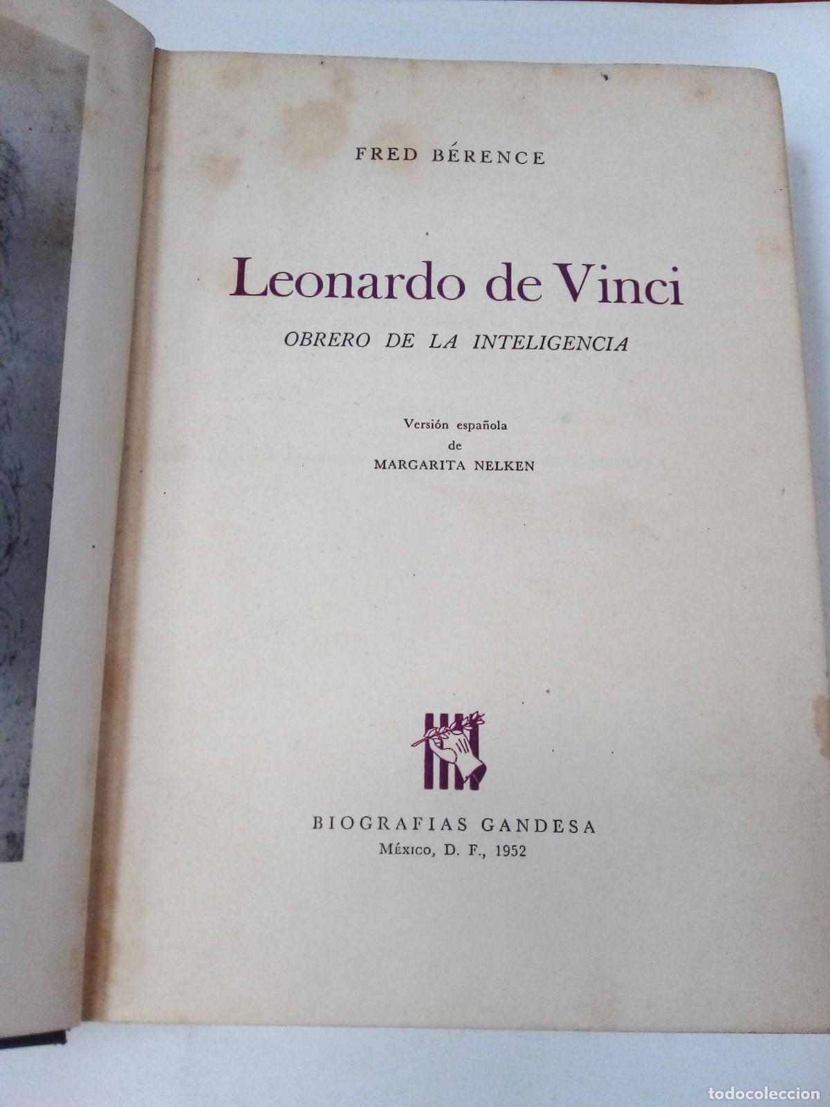 Libros de segunda mano: Leonardo De Vinci - Fred Berence - Foto 1