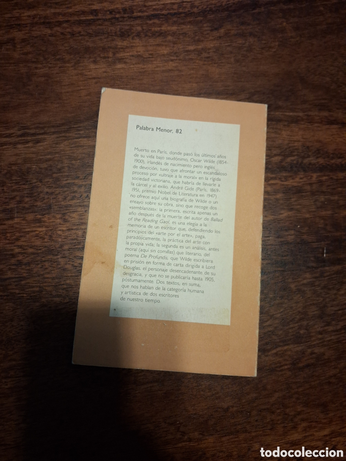 Libros de segunda mano: Oscar Wilde, Andr&eacute; Gide - Foto 2
