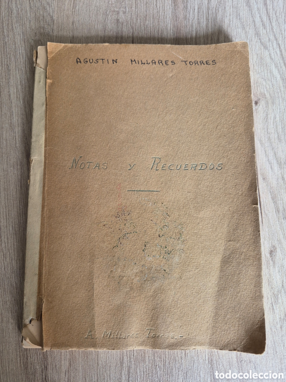 Libros de segunda mano: Libro Mecanografiado Notas y Recuerdos - Autobiograf&iacute;a Agust&iacute;n Millares Torres - Primera Edici&oacute;n .