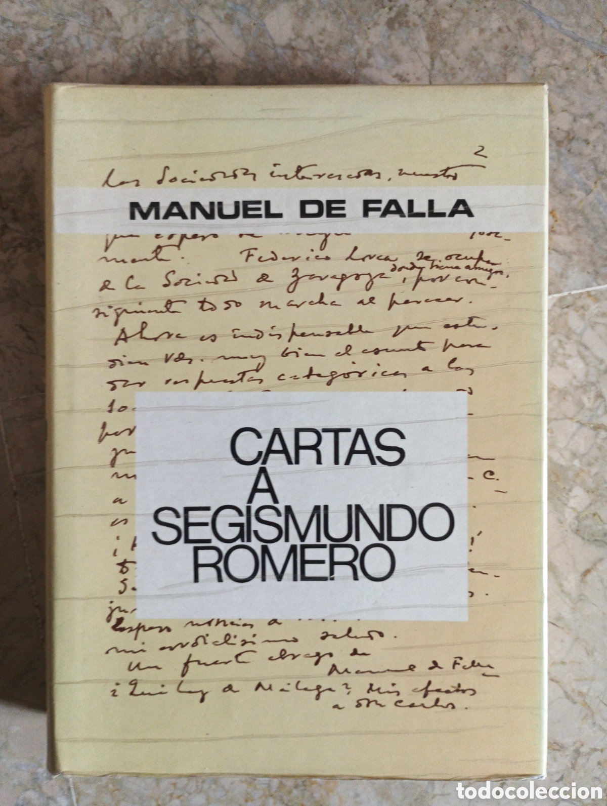 Libros de segunda mano: Cartas a Segismundo Romero - Falla, Manuel De
