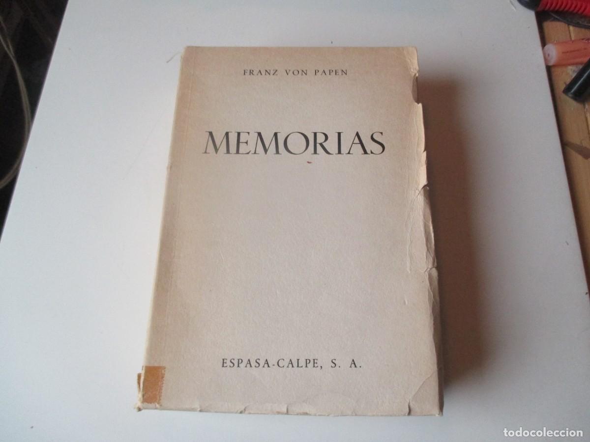Libros de segunda mano: FRANZ VON PAPEN Memorias W39683