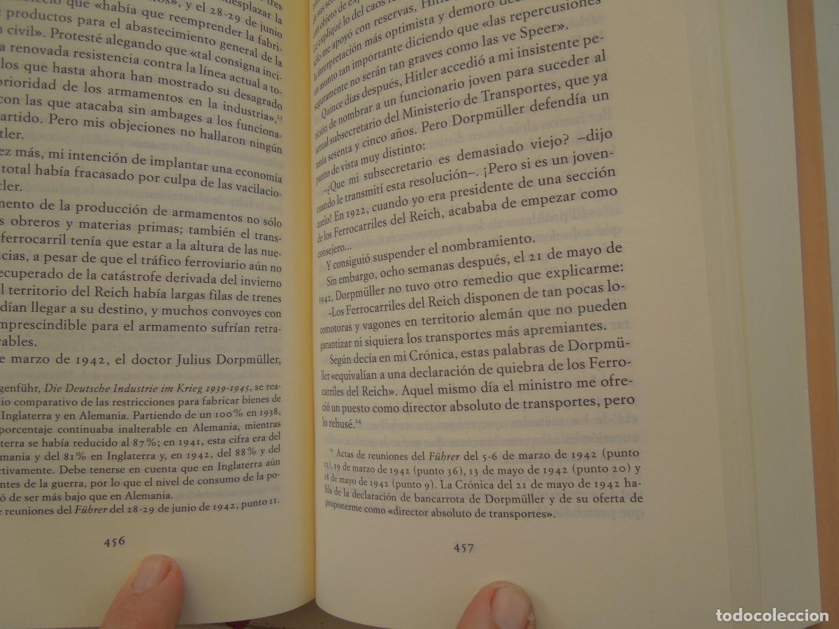 Libros de segunda mano: ALBERT SPEER - MEMORIAS - C&Iacute;RCULO DE LECTORES 2002. - Foto 7