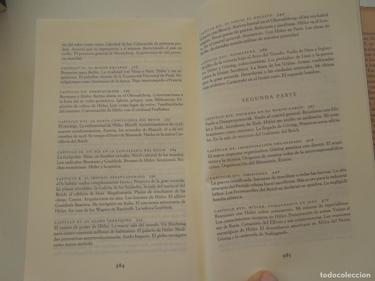Libros de segunda mano: ALBERT SPEER - MEMORIAS - C&Iacute;RCULO DE LECTORES 2002. - Foto 10