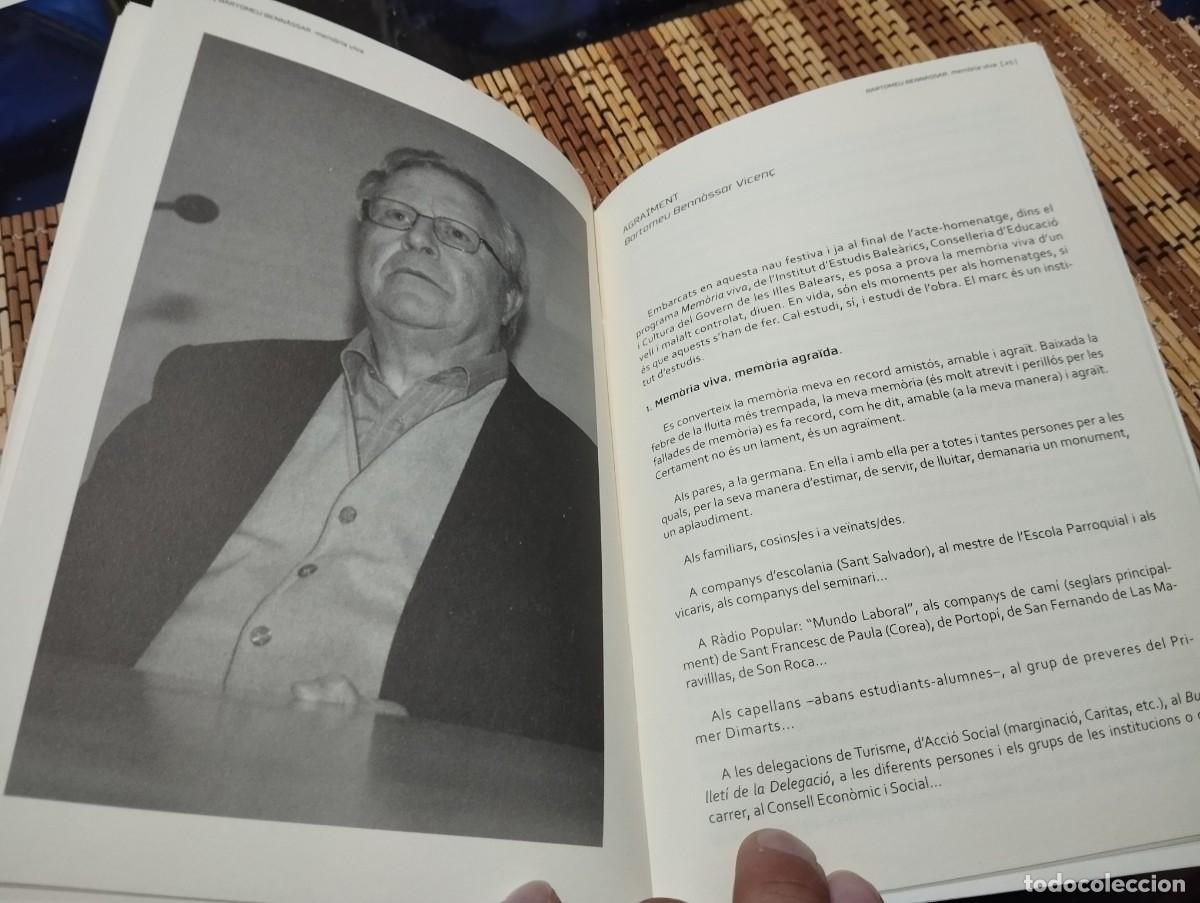 Libros de segunda mano: MEM&Oacute;RIA VIVA / BARTOMEU BENNASSAR / SACERDOT CAPELLA MALLORCA