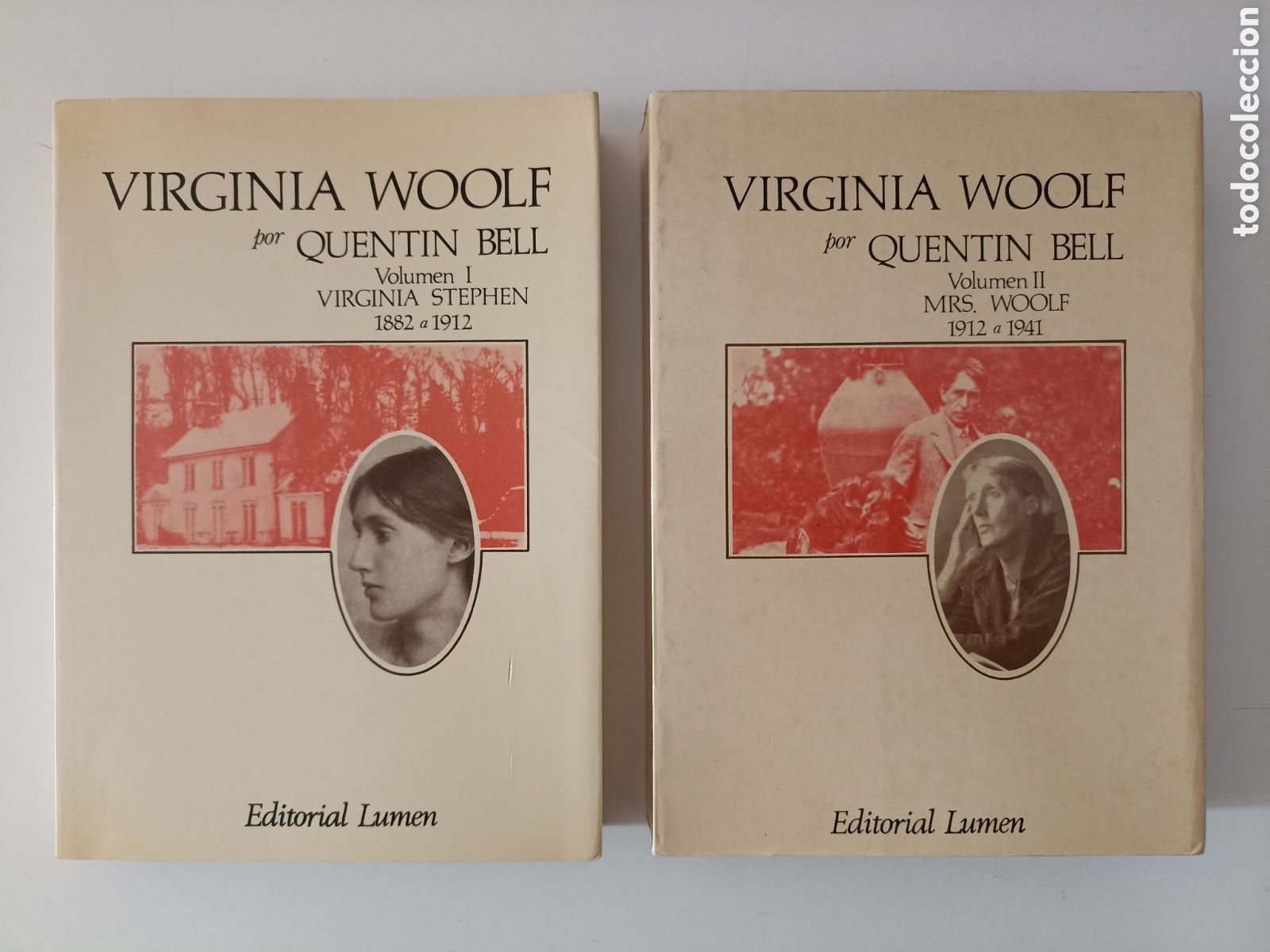 Libros de segunda mano: Quentin Bell - Virginia Woolf (Lumen, 1980) 2 vol&uacute;menes. Traductora Marta Pessarrodona