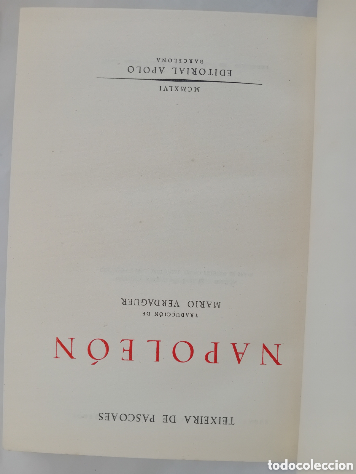Libros de segunda mano: NAPOLE&Oacute;N - TEIXEIRA DE PASCOAES - Foto 3